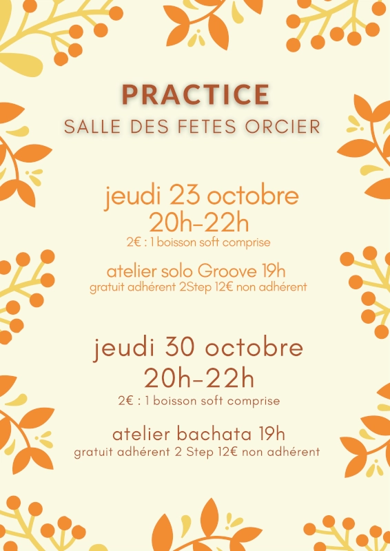 Atelier du 23 et 30 Octobre 2025
