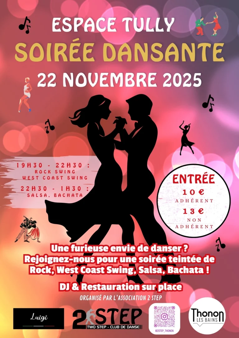 Soirée Dansante 2step 22 novembre 2025